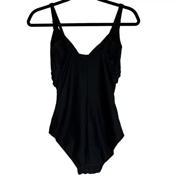 Disney Parks Black Mickey Mouse Adjustable Strap One Piece Swimsuit Size S - Picture 5 of 16